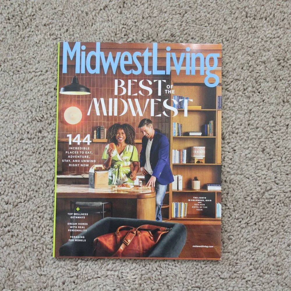 Midwest Living Magazine 2026 Issue Featuring Best of Midwest Article